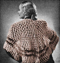 Circular Knot Stitch Shawl Crochet Pattern