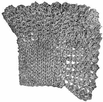 Silk Baby Shawl Antique Crochet Pattern