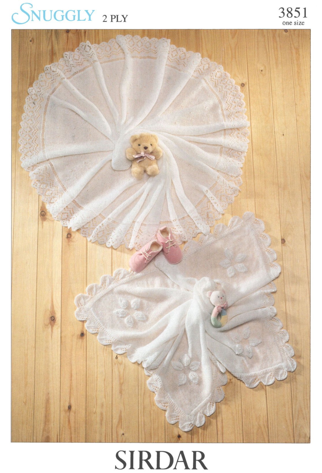 Circular & Square Baby Shawls Knitting Pattern