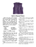 Shell Top Knitting Pattern Sz S M L