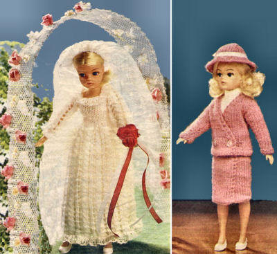 Sindy Doll Wedding Dress & Outfit Knitting Pattern