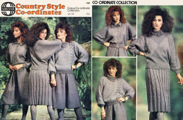 Country Style Co-ordinates Vintage Knitting Patterns