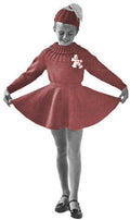 Girls Skating Outfit Knitting Pattern Sz 6-12
