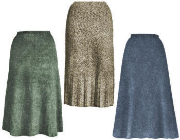 Set of 3 Skirts in 4 Sizes Knitting Pattern W25-30