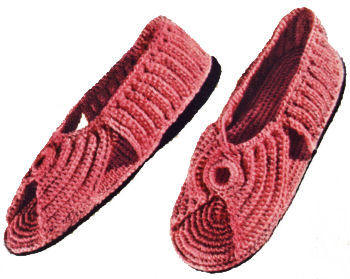 Open Toe Slippers Sandals Crochet Pattern Sz S M L