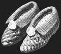 Two-Tone Slippers with Folded Cuff Crochet Pattern