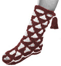 Slipper Boots in Diamond Design Knitting Pattern S M L