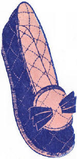 Quilted Slippers Sewing Pattern Sz S M L XL