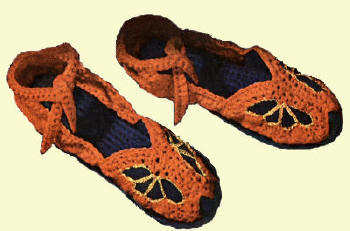 Slippers Sandals with Ankle Strap Crochet Pattern Sz S M L