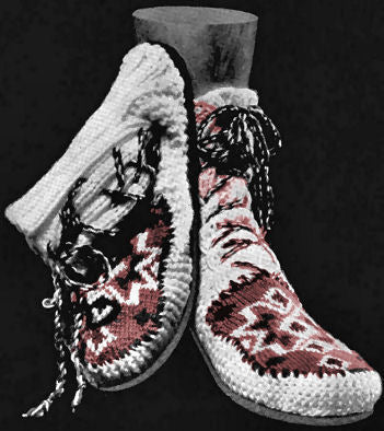 Fair Isle Nomad Slippers Knitting Pattern