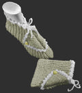 Easy Ribbed Slippers Knitting Pattern