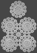Snowflake Motif Bedspread or Luncheon Set Crochet Pattern