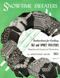 Snowtime Sweaters Vintage Knitting Patterns Book
