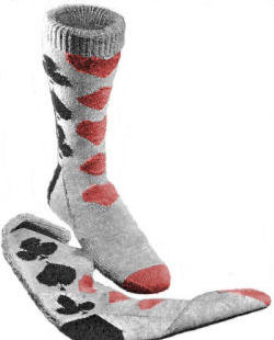 Bridge or Poker Socks Knitting Pattern