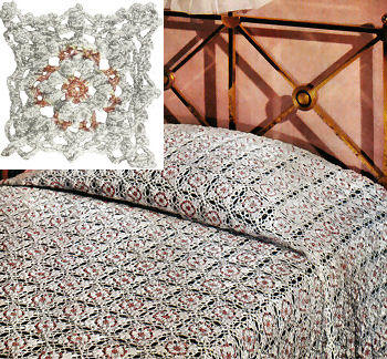 Spangled Motif Bedspread Crochet Pattern