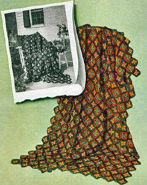 Spanish Motifs Afghan Crochet Pattern