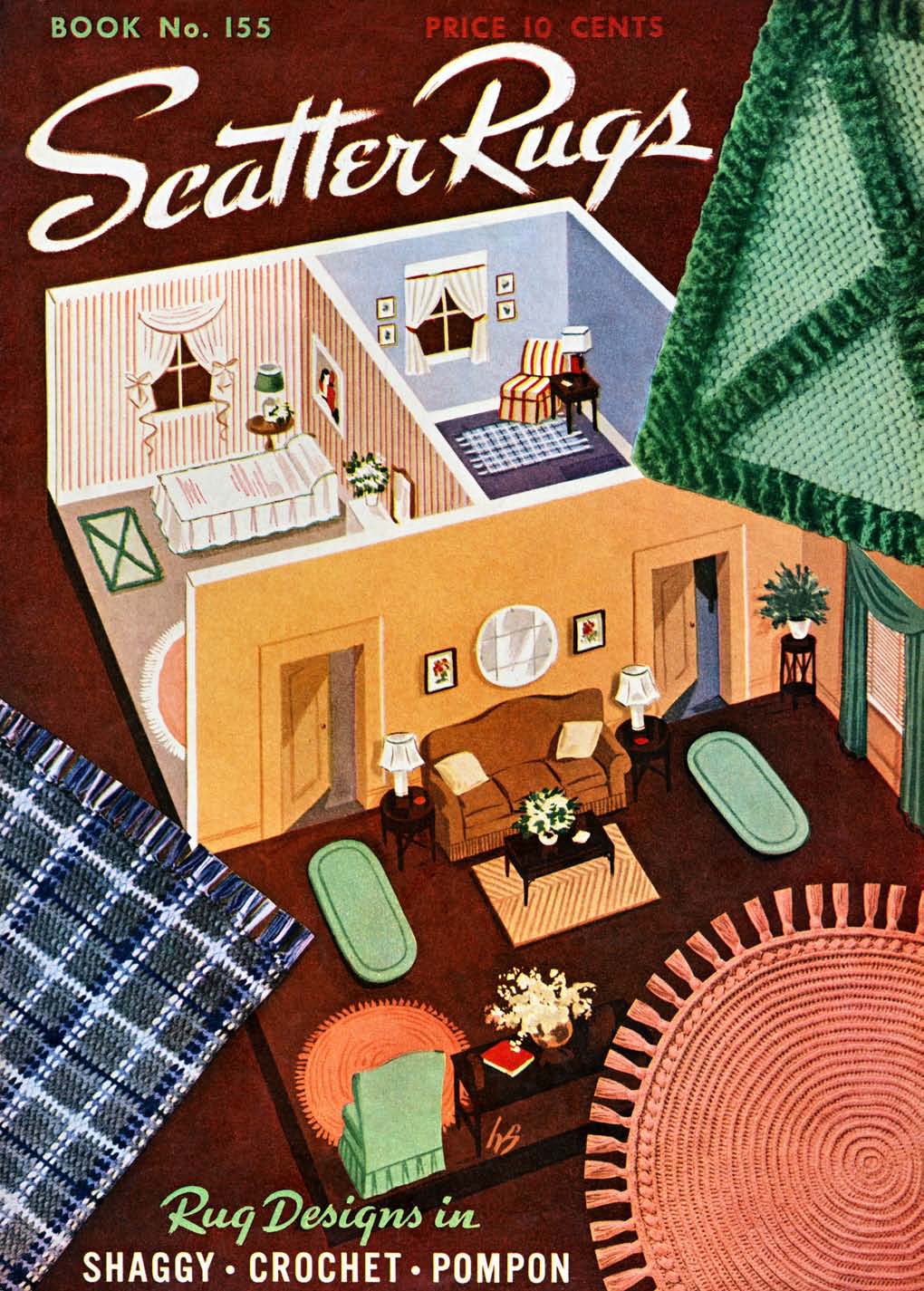 Scatter Rugs Vintage Crochet Patterns Book