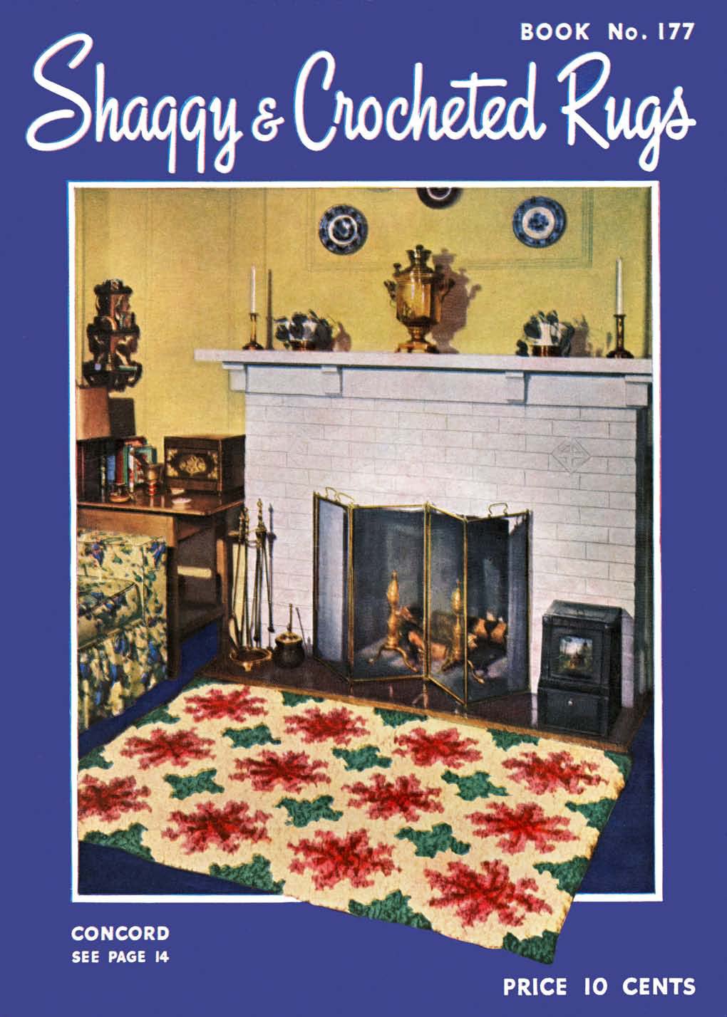Shaggy & Crocheted Rugs Vintage Crochet Patterns Book