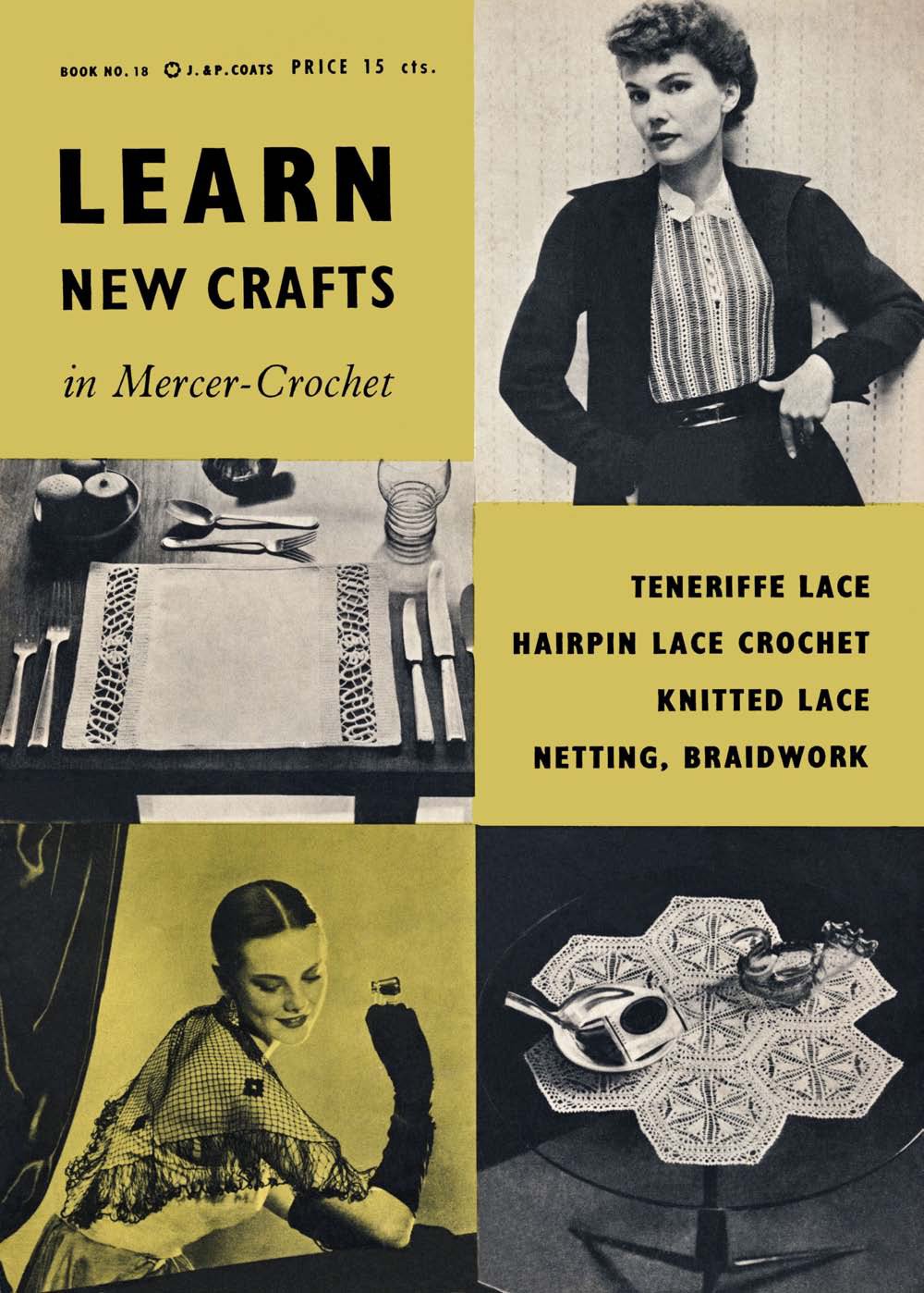 Learn New Crafts Vintage Laces Patterns Book