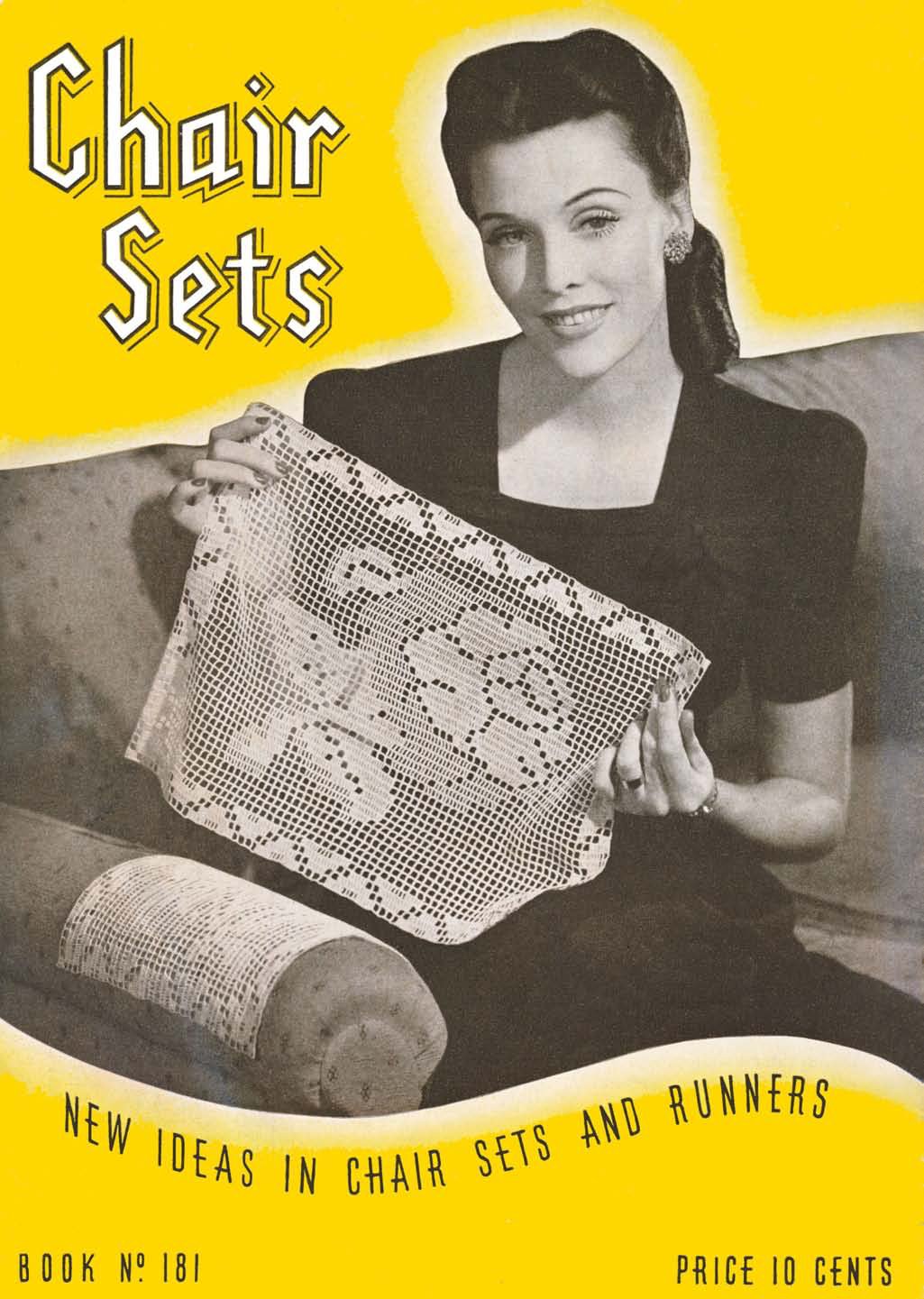 Chair Sets & Runners Vintage Crochet Patterns Book