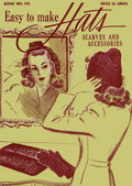 Hats Scarves Accessories Vintage Crochet Patterns Book