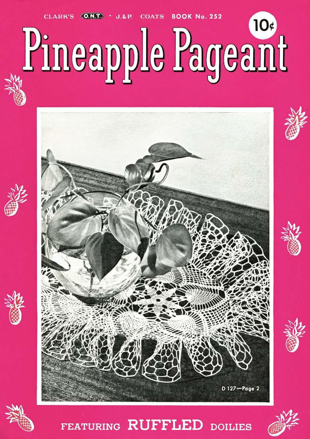 Pineapple Pageant Vintage Crochet Doily Patterns Book