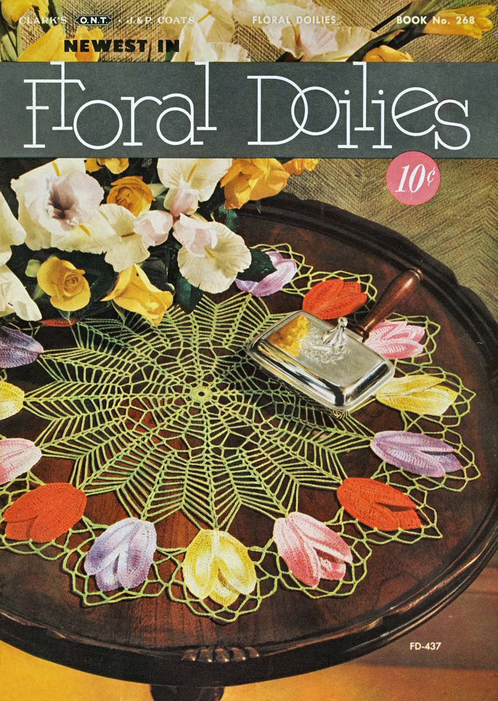 Floral Doilies Vintage Crochet Patterns Book 268