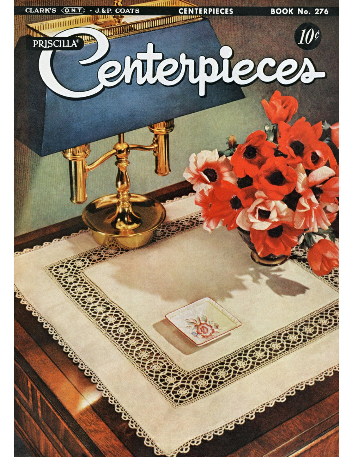 Centerpieces doilies Vintage Crochet Knitting Patterns Book