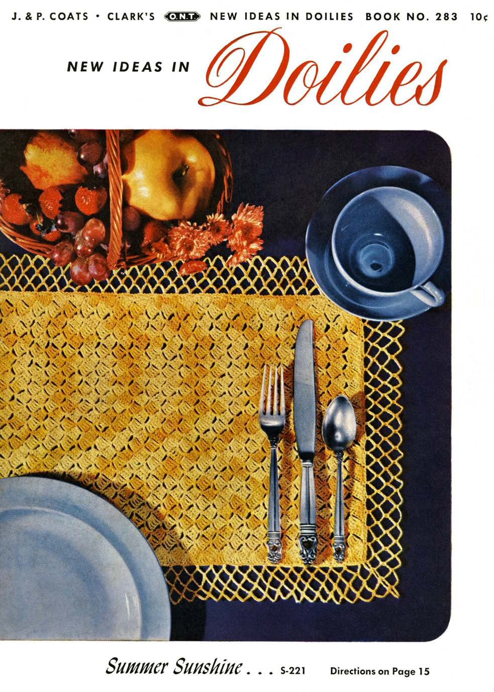 New Ideas in Doilies Vintage Crochet Patterns Book