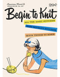 Begin to Knit Vintage Knitting Patterns Book