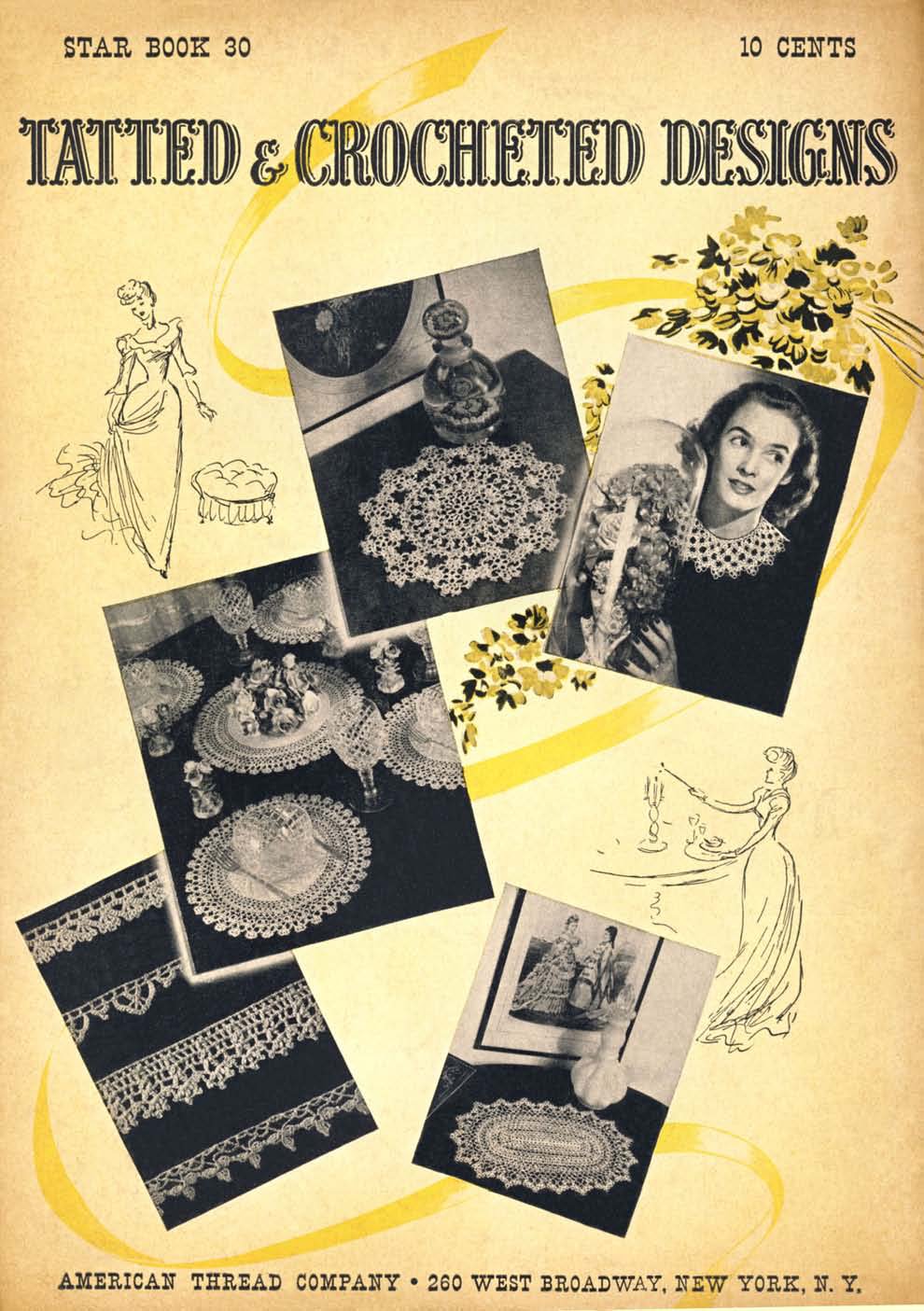 Tatted & Crocheted Designs Vintage Patterns Book