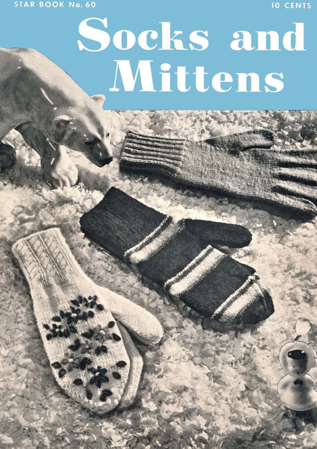 Socks and Mittens Vintage Knitting Patterns Book