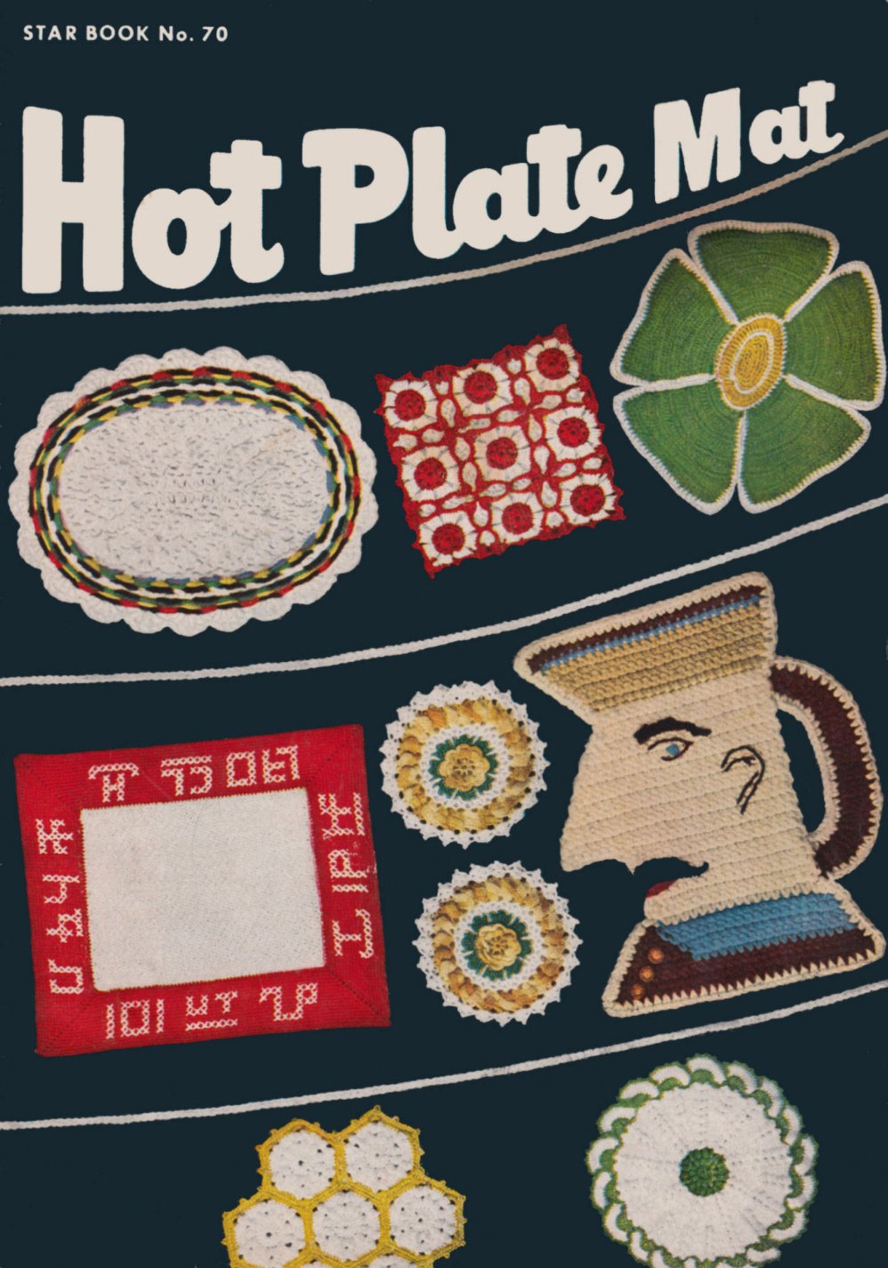 Hot Plate Mats Vintage Crochet Patterns Book