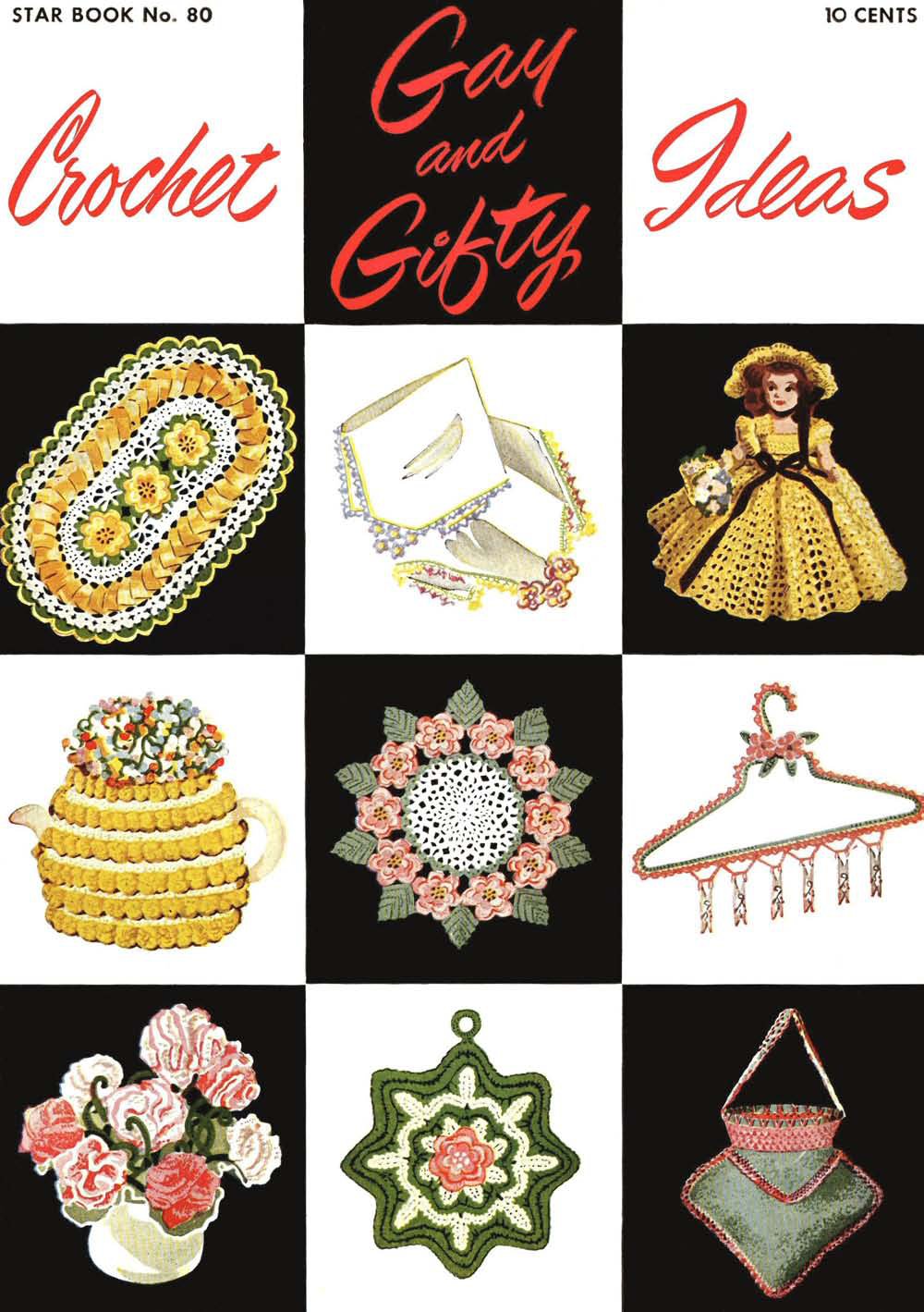 Gay and Gifty Ideas Bazaar Novelties Vintage Crochet Patterns Book