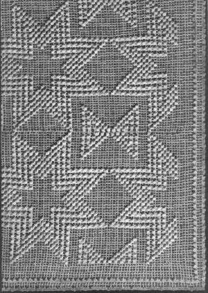 Star and Hour Glass Bedspread Crochet Pattern