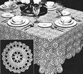 Star Wheel Motif Tablecloth Crochet Pattern