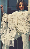 Lacy Roses Motif Stole Crochet Pattern