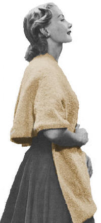 Stole with Cape Back Knitting Pattern