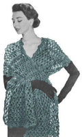Chenille Mesh Stole Crochet Pattern