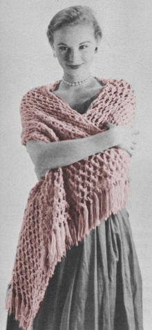 Lacy Chenille Stole Crochet Pattern