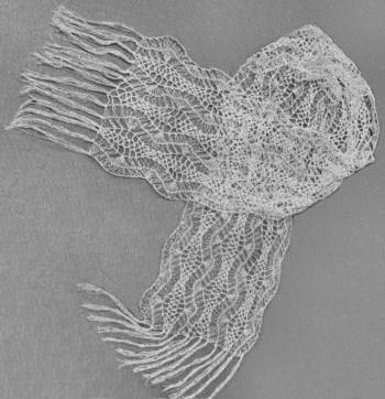Delicate Hairpin Lace Stole Pattern