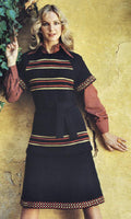 Peruvian Sweater & Skirt Suit Knitting Pattern Bust 32-38