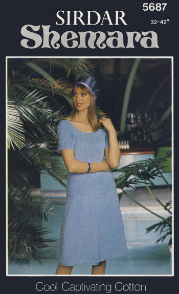 Top & Skirt Cotton Knitting Pattern 32-42