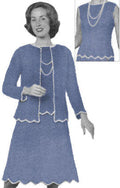 Top, Skirt & Jacket Suit Crochet Pattern Sz 10