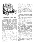 Sunflower Chair Set Filet Crochet Pattern