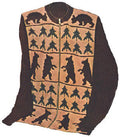 Men's Cardigan Sweater with Bears & Trees Knitting Pattern 36-40