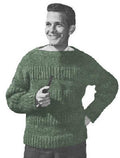 Crew Neck Sweater Knitting Pattern 34-44