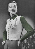 Sweater & Vest in One Knitting Pattern B36