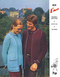 Pullover Sweater and Long Vest Knitting Pattern 36-46