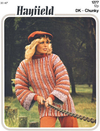 Pullover Sweater & Over Sweater Knitting Pattern 30-40